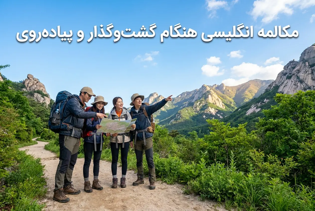 مکالمه انگلیسی هنگام گشت‌وگذار و پیاده‌روی (Hiking)